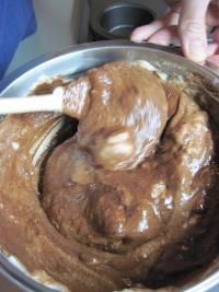 Stir cooled chocolate-plum basis and at the end ,...