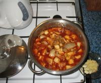 Pour boiling water over the mixture in a saucepan,...