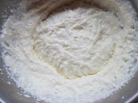 Whip cream in a large bowl, add smooth, creamy,...