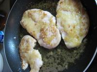 Fry the meat, 4 minutes on each side in oil,...