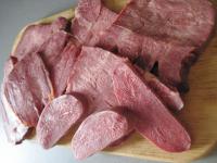 Wash fresh smoked tongue well and cook it in water...