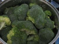 Spread the broccoli into the florets, salt and...