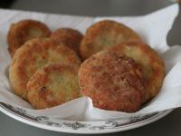 After frying, transfer the rissoles to a paper...