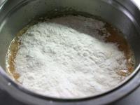 Add flour and corn starch. With kitchen whisk make...