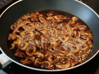 ook a handful of mushrooms on a pan with water...