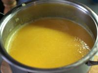 Use a hand blender to blend the finished soup. To...