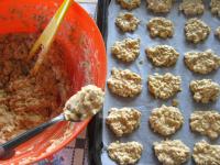 Knead the dough. Place a dough on a baking sheet...