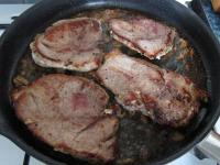 Turn the meat and pour remaning marinade over the...