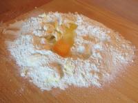 Add egg, pinch of salt and soften butter. At the...