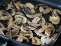 Slice mushrooms into thick slices and fry until...