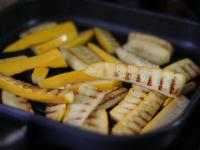 Cut zucchini into smaller pieces or rings and fry....