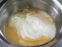 Whisk the egg. Add sugar, vannila sugar, oil and...