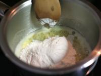 In a saucepan melt the butter in which saute fine...