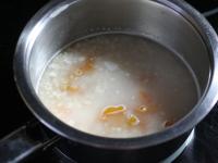 Boil flakes and 5 dried apricots in water over a...