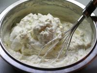 Fold whipped cream whisked with cream fix into the...