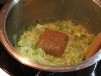 Add one liter of chicken broth or bouillon and one...