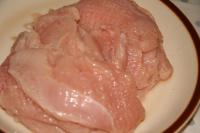 Cut the meat into cutlets and pound them. ...