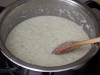 Pour cream and flour mixture into pot and cook for...