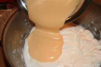 Whisk three egg yolks with sugar until foamy (the...