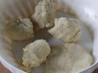 Prepare homemade tortillas by mixing of flour, hot...