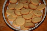 Let the baked coconut rounds cool for a while. ...