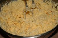 Beat together softened butter and sugar, gradually...