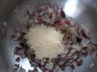 Peel red onion, chop it finely and cook in oil....