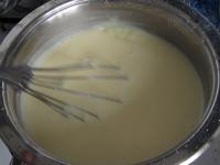 Blend custard powder with sugar in a milk. Cook...