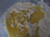 Sprinkle leaven to one part of warm milk. Add a...