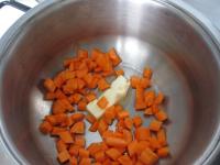 Peel carrot, wash it and cut into small cubes....