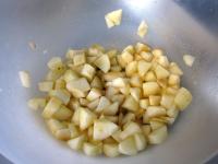 Peel the pears, remove the cores, cut into small...