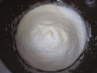 Blend in coconut flour and flour. Prepare denser...