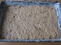 Pour the dough on greased, floured baking sheet...