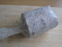 Take solid head cheese out and remove the bag....