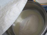 Bring milk with vanilla sugar to a boil and remove...