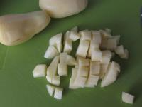 Peel potatoes and cut into the small cubes....