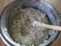 Cook the rice in milk with vanilla sugar and let...