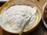 Whisk cream cheese with sugar according to taste....