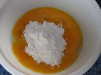 Beat egg yolks with sugar. ...