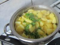 Before frying, clean the potatoes, cut them into...