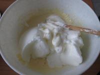 Beat egg whites into stiff foam and blend into the...