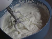 Beat whipping cream with stabilizer and spread...