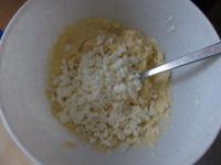 Finely cut the egg whites and stir into the...