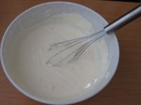 Blend cream cheese with sugar, milk and pudding...