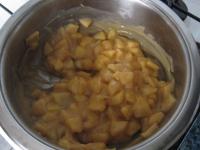 ...pour into the apples and cook until thicken....