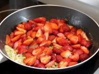 Add strawberries and mix....