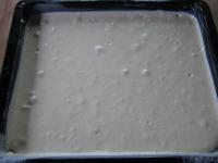 Pour the dough on the prepared baking sheet, ......