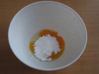 Whisk the egg yolks and sugar into foam....