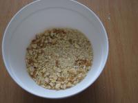 Crumble the baked cuttings of the last dough.......