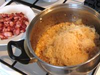 Add sauerkraut into the onion and shortly steam....